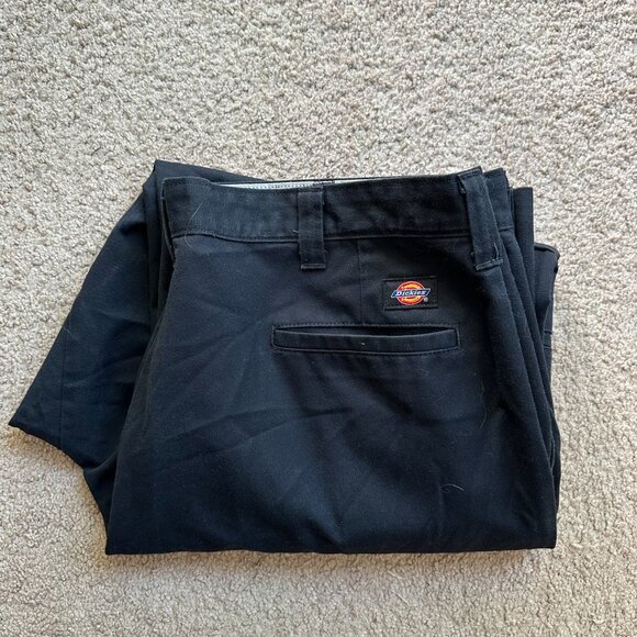 Dickies Pants Mens 42x31 High Rise Cargo Navy Blue Pockets - Picture 13 of 13